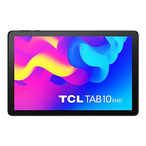 TCL 10 WiFi FHD Tablet 25,7 cm (10,1 Zoll) FHD, Octa-Core, 4 GB RAM, 128 GB Speicher, erweiterbar auf 256 GB durch MicroSD, 5500 mAh Akku, Android 11, Grau