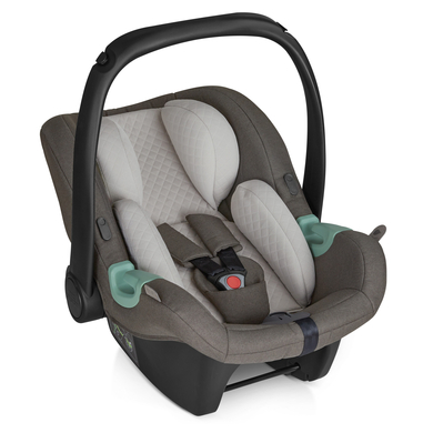 ABC Design Baby Autositz Tulip Diamond Edition – Babyschale für Gruppe 0+ i-Size bis 13 KG – Verstellbare Kopfstütze – Seitenaufprallschutz & 3-Punkt-Gurtsystem – Farbe: herb