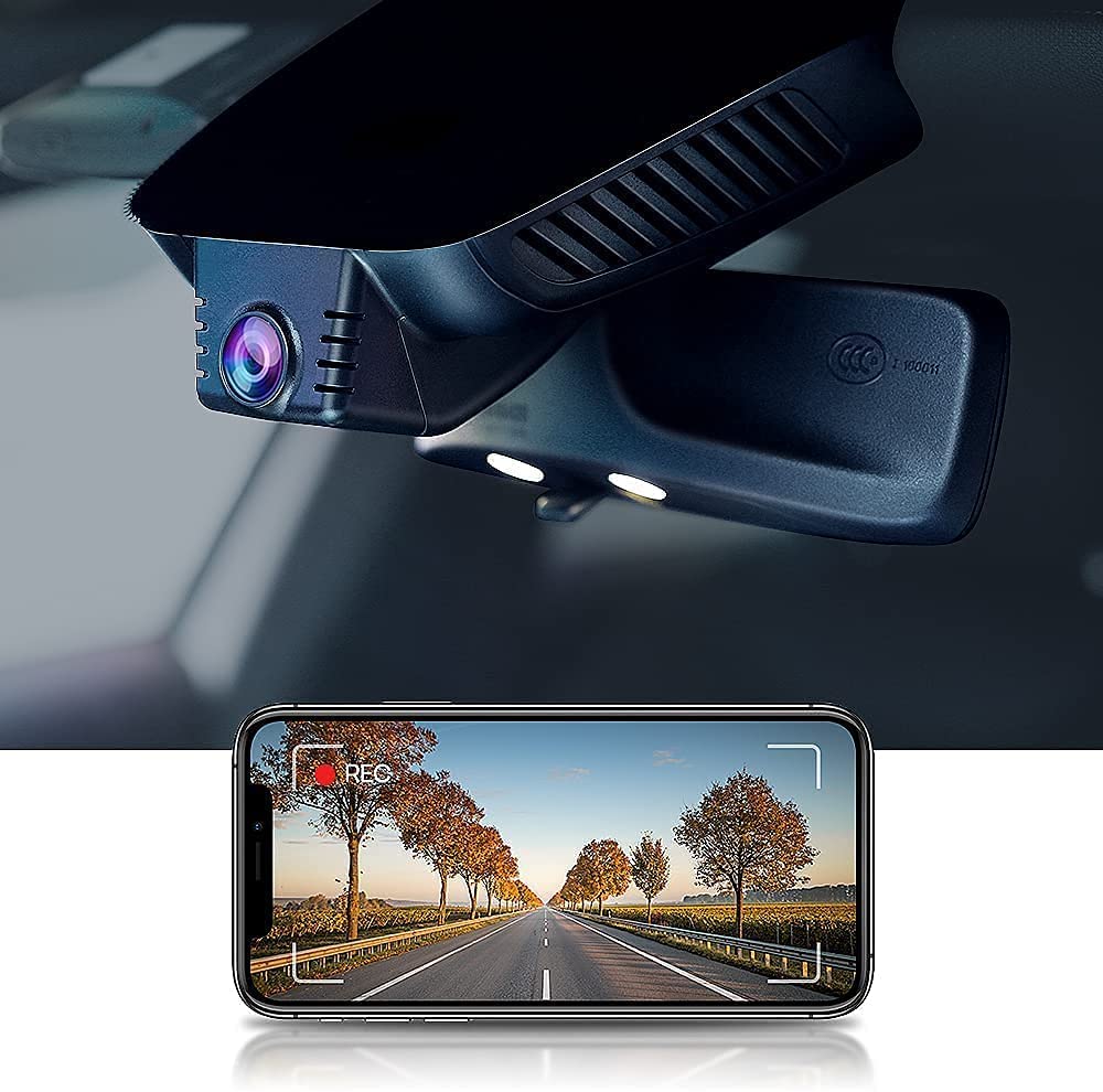 Fitcamx Dashcam Passend für Mercedes-Benz E-Klasse CLA CLS GLA GLB GLC AMG A-Klasse B-Klasse, 4K Auto Kamera WiFi, OEM-Benz-Zubehör, 2160P UHD Video,G Sensor, Nachtsicht, Loop-Aufnahm, 64-GB-Karte