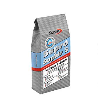 Sopro Saphir® 5 PerlFuge | 5 kg - zementärer, flexibler, wasser- & schmutzabweisender Fugenmörtel (silbergrau)