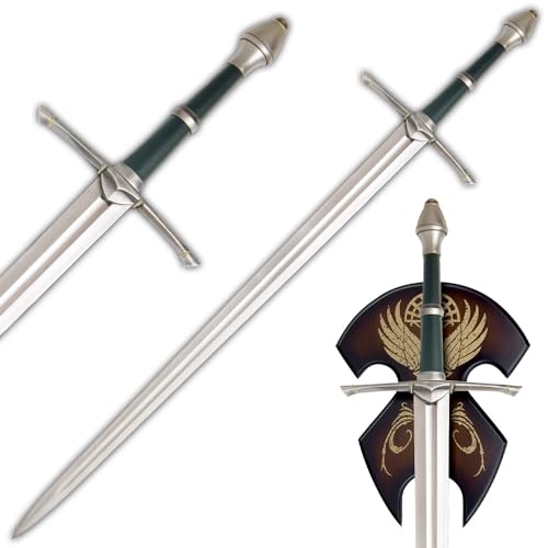 Herr der Ringe Streichers Ranger Schwert Aragorn Dekoschwert mit Wandplatte 120 cm für Sammler