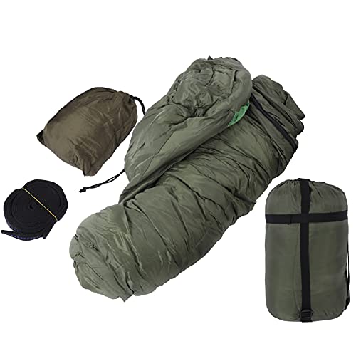 Ejoyous Hängematte Schlafsack, Multifunktionale Trennbare Schlafsack-Hängematte Winterschlafsack mit Schlinge für Outdoor Camping im Sommer oder Indoor