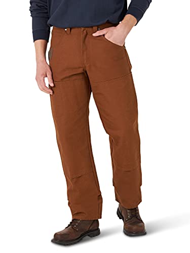 Wrangler Riggs Workwear Herren Tough Layers Relaxed Fit Canvas Pant Arbeitshose, Toffee Braun, 33W / 32L
