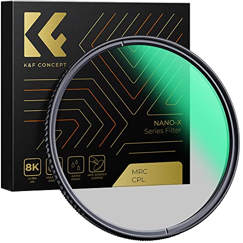 K&F Concept Nano X-Serie Polfilter 52mm CPL Filter Polarisationsfilter MRC mit 28x vergütet