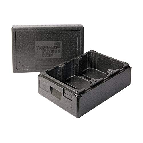 Thermo Future Box Thermobox, Behälter Speiseeis, EPP (expandiertes Polypropylen), schwarz 3 x 6 Liter