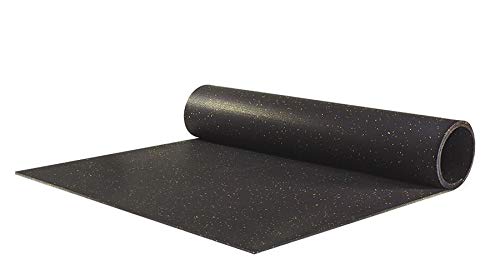 Systafex® Unterlegmatte Bautenschutzmatte Antirutschmatte Gummimatte Bodenschutzmatte für Fitnessgeräte Bodenmatte 8mm (125cm x 200cm)
