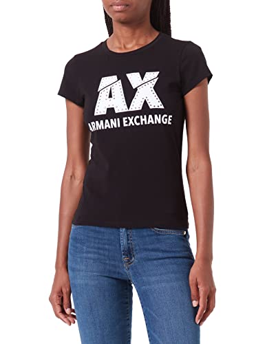 Armani Exchange Damen The Movie T-Shirt, Schwarz (Black 1200), X-Small (Herstellergröße:XS)