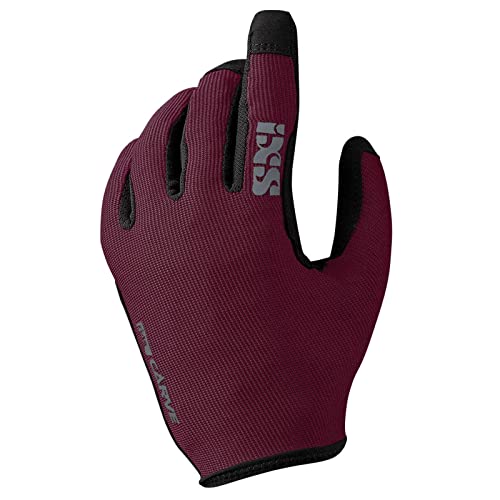 IXS Carve Gloves Lila, Fingerhandschuh, Größe M - Farbe Raisin