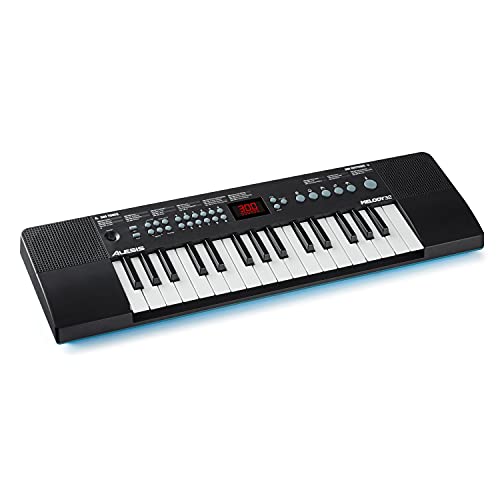 Alesis Melody 32 – Tragbares 32-Tasten Mini-Digitalpiano/Keyboard mit eingebauten Lautsprechern, 300 integrierten Sounds, 60 Demo-Songs, USB-MIDI Verbindung
