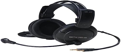 Koss SB40 Over-Ear Communication Gaming Headset Kopfhörer mit Mikrofon - Schwarz