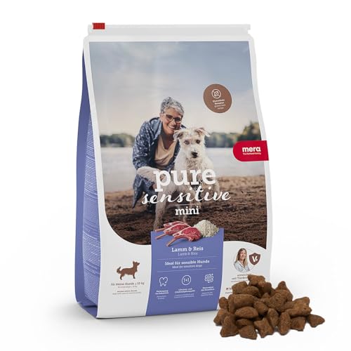 MERA pure sensitive Mini Adult Lamm und Reis Hundefutter - Trockenfutter für die tägliche Ernährung kleiner nahrungssensibler Hunde - 1 x 4 kg