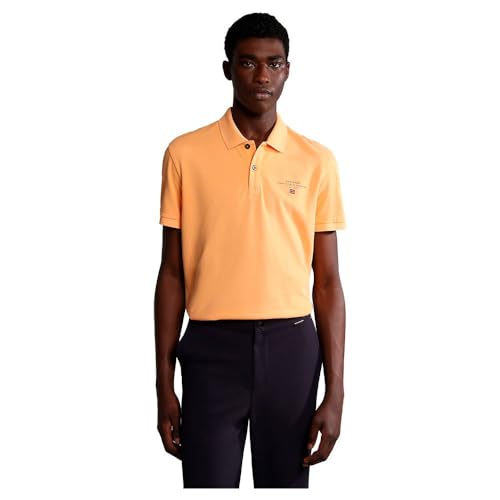 Napapijri Herren Poloshirt Elbas SS 4, Größe:XXL, Farbe:Orange Mock(A571)