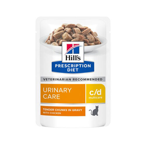 Hill's Prescription Diet c/d Multicare Katzenfutter - Frischebeutel - Lachs - 48 x 85 g