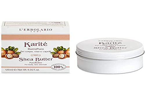 L'Erbolario Karité - Reine Karitébutter für Körper, Gesicht und Haare, 120 ml