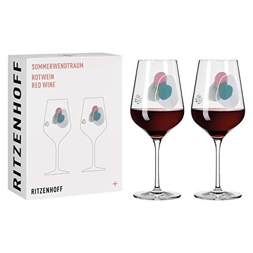 RITZENHOFF 3601001 Sommerwendtraum #1 Rotweinglas-Set, Glas, 570 milliliters