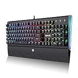 REDRAGON K569 RGB ARYAMAN Mechanische Gaming Tastatur RGB LED Beleuchtete Mechanische Tastatur für PC Gaming 104Tasten Kompaktes Design (QWERTY US - Englisches Tastaturlayout)