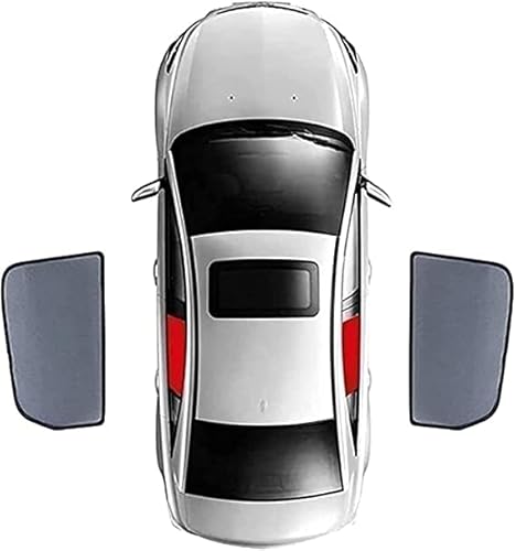 Auto Seitenfenster Sonnenschutz für Chevrolet Captiva 2011-2022, Auto Sonnenblende Fenster Windschutzscheibe Abdeckung Vorhang Jalousie Atmungsaktives Schutzabdeckung,2pcs~Rear~Doors