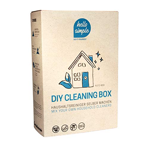 hello simple - DIY-Box: Zero Waste Putzen - nachhaltiges Putz-Set zum Selbermachen von 7 Putz- und Reinigungsmitteln