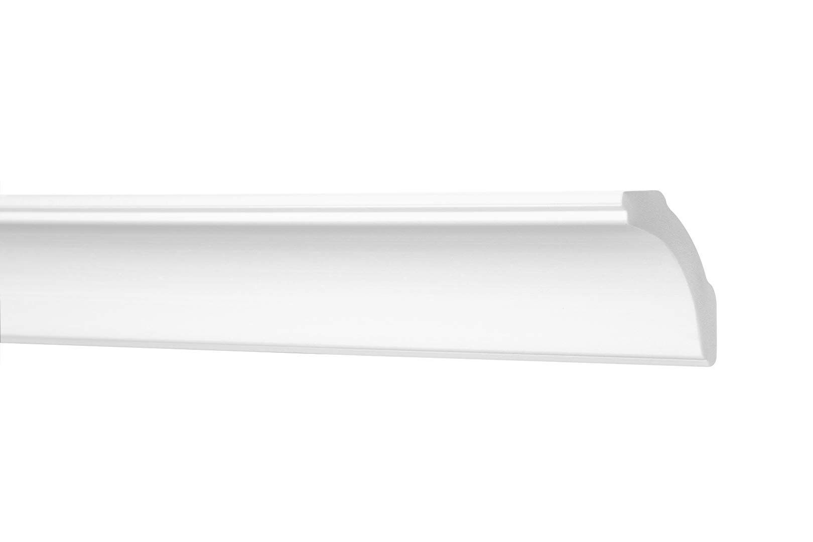 Marbet Deckenleisten aus Styropor XPS - Hochwertige Stuckleisten leicht & robust im modernen Design - (50 Meter Sparpaket E-43-50x50mm) Zierleisten