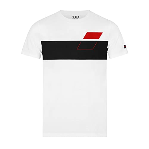 Audi Sport T-Shirt Herren weiß (L)