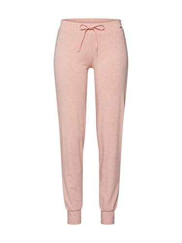 Skiny Damen Sleep & Dream Hose lang Schlafanzughose, Rosa (Rosedawn Melange 2333), (Herstellergröße: 36)