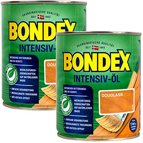Bondex Douglasien Intensiv Öl, 1,5 Liter - sprühbares Schutz- und Pflegeöl für Innen und Aussen, Gartenmöbel und Terrassenöl