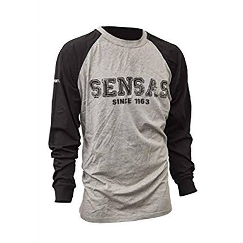 Sensas - T-Shirt Manches Longues Gris &Noir T.4XL - 53387