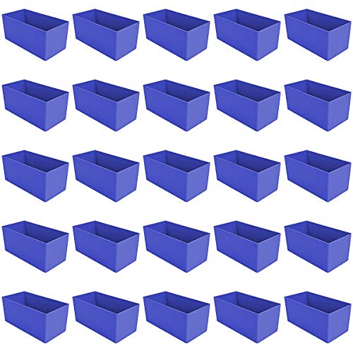 Kunststoff-Einsatzkasten 90 mm hoch, blau, 198x99(LxB), für Schubladen ab 90 bis 100 mm Blendenhöhe, 1 VE = 25 St.