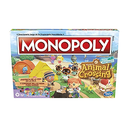 Hasbro Gaming Brettspiel Monopoly: Tier Crossing New Horizons - Ab 8 Jahren - lustiges Spiel für 2 bis 4 Spieler