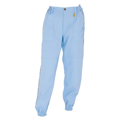 LYSON mkerhose, sportlicher Still Cargo Hose Laufhose Sportliche Wanderhose Streetwear Blau Größe L