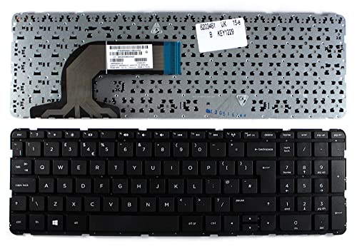 Keyboards4Laptops kompatibel Vereinigtes Königreich Gestaltung Schwarz Windows 8 Laptop Tastatur Ersatz für HP Pavilion 15-n038so