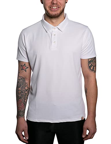 UV Wave Polo Shirt Herren Weiß M