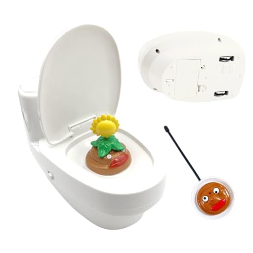Shichangda Toilettenwassersprühspielzeug, Toilettenspielzeug für Kinder,Lustiges Wasserspritz-Streich-Trickspielzeug - Wiederaufladbarer Prank Squirt Closestool, ferngesteuertes Neuheitsspielzeug für