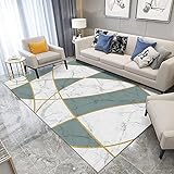AU-OZNER Teppich Wohnzimmer groß Hoher Qualität Teppich, gasdurchlässiger Anti-Rutsch, Grauer Teppich Teppich kinderzimmer Junge -grau_160x230 cm.