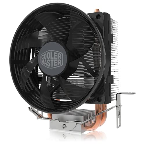 Cooler Master Hyper T20 Kompakter CPU-Luftkühler mit 2 Kupferheizrohren 95 mmLüfter, Direktkontakttechnologie für AMD Ryzen/Intel LGA1200/1151