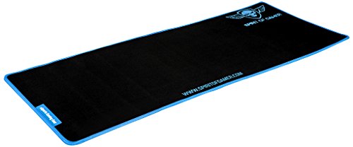 Spirit of Gamer Gaming, dehnbar, Schaumstoff-Pad Blue Victory / XXL / Ultra dünn mit 5 mm Dicke, rutschfestes Material.
