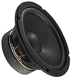 MONACOR SP-17/4 Universal-Lautsprecher, Loudspeaker ideal für die Wiedergabe des Tiefmittelton-Bereichs, Mid-Range Lautsprecher für den Selbsteinbau, in Schwarz
