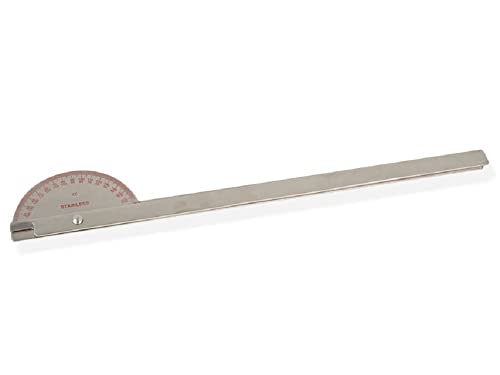 GiMa 24904 Winkelmesser mit ARM LANG 180 ° aus Edelstahl