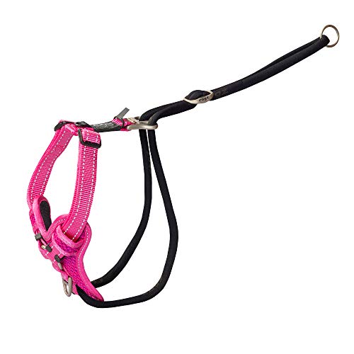 Rogz Stop Pull Hundegeschirr, reflektierend, klassisch, groß, Pink