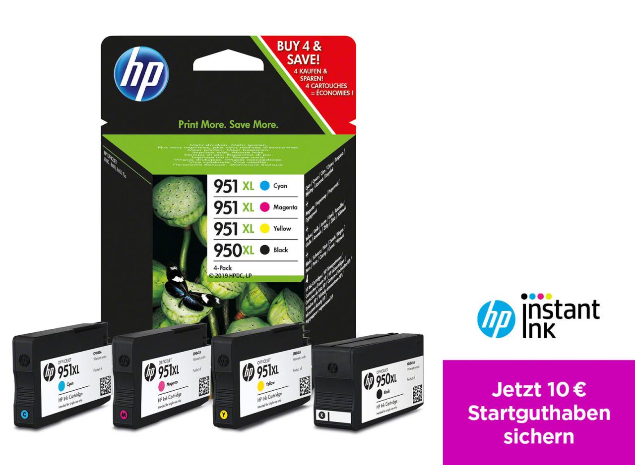 HP Original 950XL/951XL Druckerpatronen - 4er Multipack (C2P43AE)