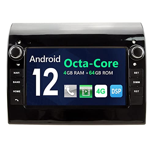 Autosion Android 9.0 Auto DVD GPS Radio Stereo Steuereinheit Navigation 4+64 GB BT WLAN für FIAT Ducato/Peugeot Boxer/Citroen Jumper Bluetooth Steeirng Wheel Control