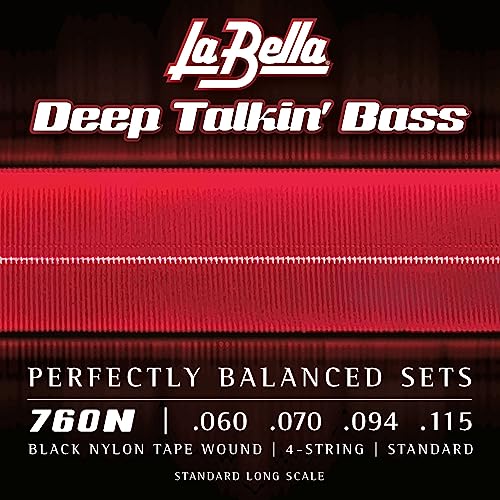 La Bella 760N Black Nylon Bass, 060/110, schwarz