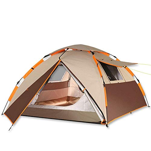 Luxuszelt, Outdoor-Zelt, Camping, automatisch, 3–4 Personen, doppelter regenfester Sonnenschutz für Rucksackreisen, Angeln