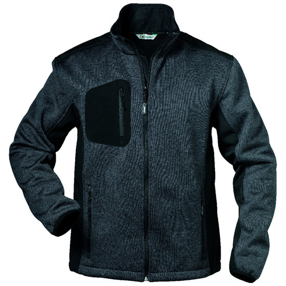 Elysee 23370-3XL Fleece-Jacke Innsbruck Größe 3XL in grau/schwarz