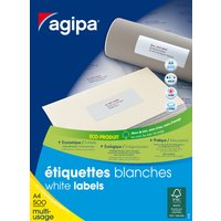 agipa Adress-Etiketten, 210 x 297 mm, weiß