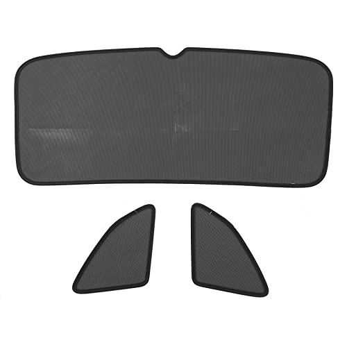 Skoda 658064361 Sonnenschutz Verdunklung Kofferraumseitenscheiben Heckscheibe, 3-teilig, schwarz