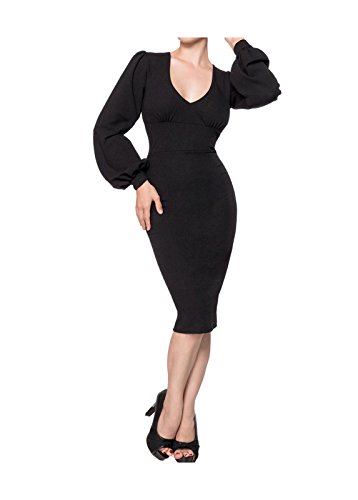 Belsira Damen Retro Kleid L