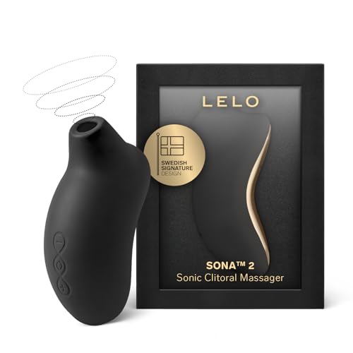 LELO SONA 2 Schallwellen-Massager in schwarz, Wasserfester oraler Stimulator für tiefere Befriedigung