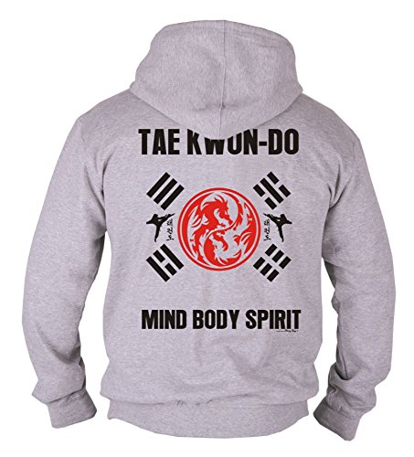 Dirty Ray Kampfsport MMA Tae Kwon Do Mind Body Spirit Herren Kapuzenpullover B39 (M)