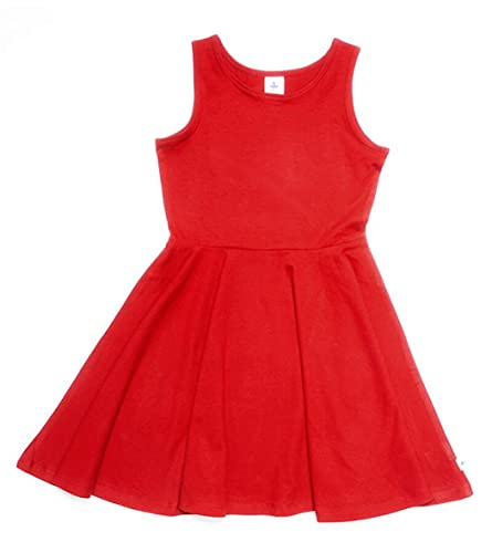 Leela Cotton Baby Kinder Jerseykleid Sommerkleid Kleid Bio-Baumwolle 2620 (104, Ziegelrot)